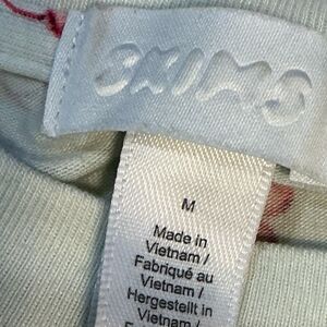 SKIMS Boyfriend Long-Sleeve T-Shirt in the Cloud Cherry Print Womens Size M NWOT